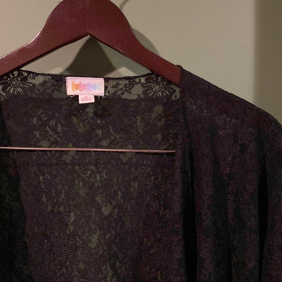 NWT LuLaRoe Black Floral Lace Shirley - Picture 2 of 5